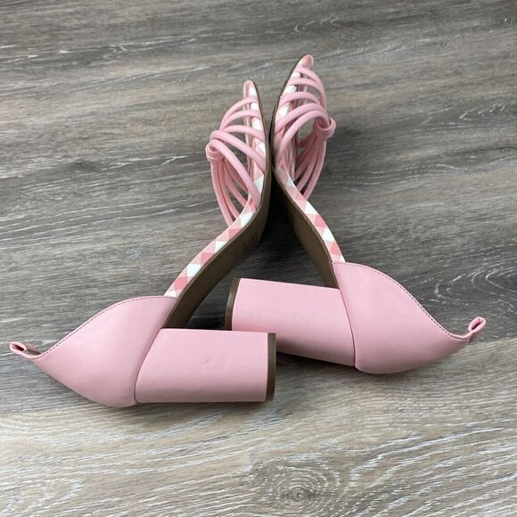 NWOB Draper James RSVP Elisa Geranium Pink Chunky Heel Sandal Size 9.5 - Picture 6 of 8